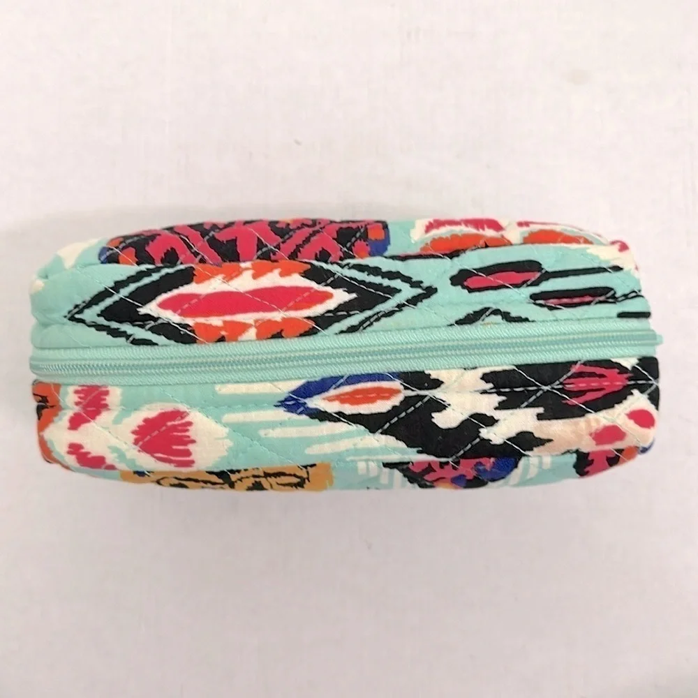 Vera Bradley Medium Cosmetic Bag Pueblo Cotton Pattern Travel - EUC